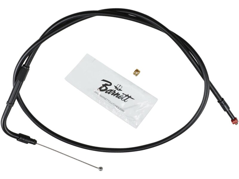 Stealth Series Throttle Cable 45 ° Black Vinyl All Black 34"