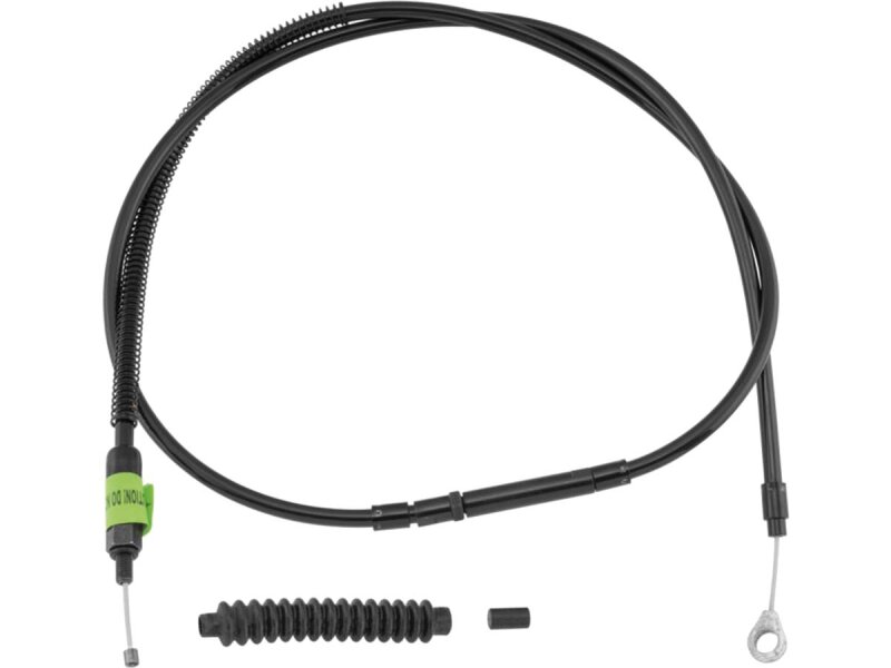 Stealth Series Clutch Cable +8" Black Vinyl All Black 70,8"