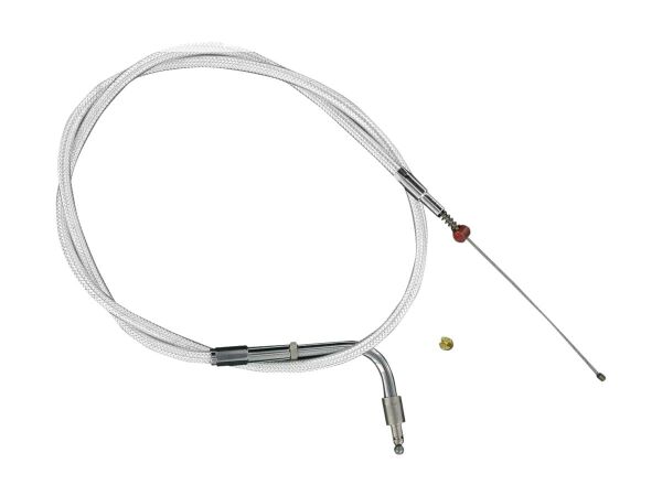 Stainless Braided Throttle Cable 90 ° Stainless Steel...
