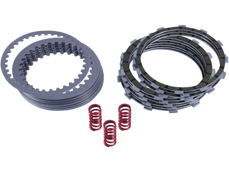 Complete Clutch Kit Clutch Plate Kit 9 Carbon Fiber friction plates, 8 steel plates, Set of 3 heavy duty springs