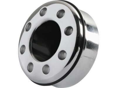 Exhaust,Endcap Donuts Hole, ø 80mm, polished End Cap Polished 80 mm
