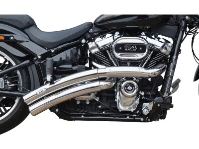 Rainbow Down Under Exhaust System , Polished Smooth Heat Shield, Polished Smooth End Cap, Polished 70 mm