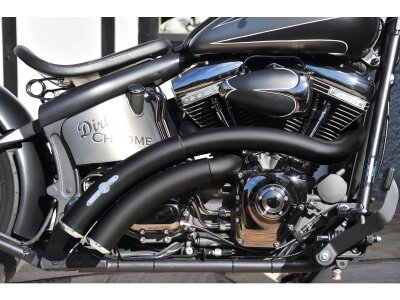 Rainbow Down Under Exhaust System , Without Heat Shield, Polished Smooth End Cap, Black 2,5"