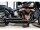 Top Chopp Staggered Floorboard Exhaust System , Without Heat Shield, Polished Smooth End Cap, Black 2,5"