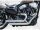 Top Chopp Staggered Exhaust System , Without Heat Shield, Polished Smooth End Cap, Polished 2,5"