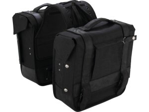 Voyager Throwover Saddlebags Black
