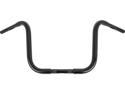 12 Gorilla Apehanger Handlebar 1" clamp diameter Non-Dimpled 3-Hole Black Powder Coated 1 1/4" Throttle By Wire Throttle Cables