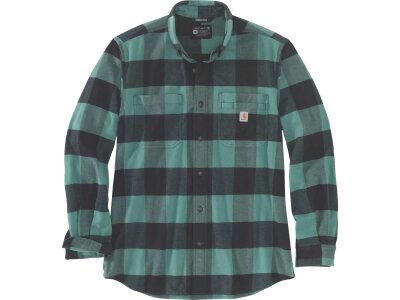 Rugged Flex Relaxed Fit Midweight Flannel Long Sleeve Plaid Shirt