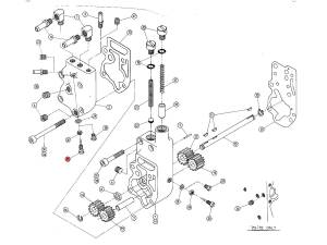 ADJUST.SCREW-CHAIN OILER Adjuster Screw