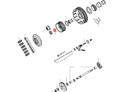 CLUTCH HUB LOCKWASHER Clutch Hub Lock Washer for Sportster