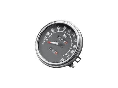 68-84 FL-Style Speedometer Scale: 120 mph; Scale Color: black; Ratio 2:1