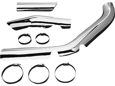 Shovel Replacement Exhaust Heat Shield Lower 8" long Chrome