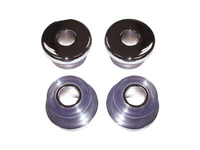 Heavy-Duty Polyurethane Handlebar Damper Kit Chrome Clear