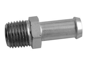 Hose barb chrome 1/4NPTx3/8