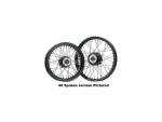 80-Spoke Wheels Polished Stainless Steel Spokes Black...
