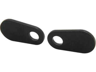 Turn Signal Mounting Plate Black Powder Coated