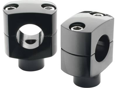 1" Classic Shorty Risers Black Powder Coated