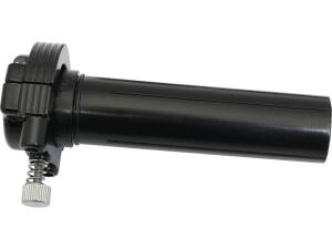 Throttle Clamp and Sleeve Assembly Black 1" Dual Cable