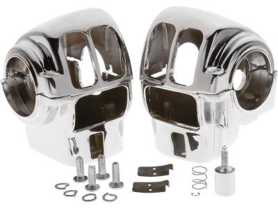 96-up Style Switch Housing Kit For models with radio, without cruise control Chrome