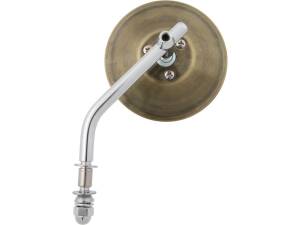 4" Antique Style Mirror Brass, Raw