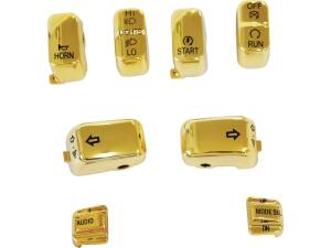 8 PC Switch Cap Set with Audio Gold Hand Control Switch...