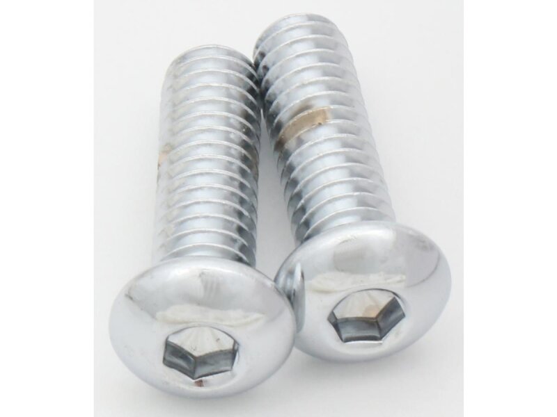 Buttonhead Allen Socket Bolt Pack Chrome Allen head 5/16"-24 UNF 1"