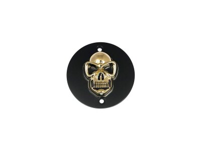 Skull Point Cover 2-hole, vertical Black Gold