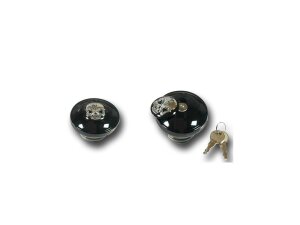 Skull Lockable Gas Cap Left side cap only (Non-Vented) Black