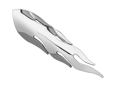 Flame Heat Shield Chrome 1,75"