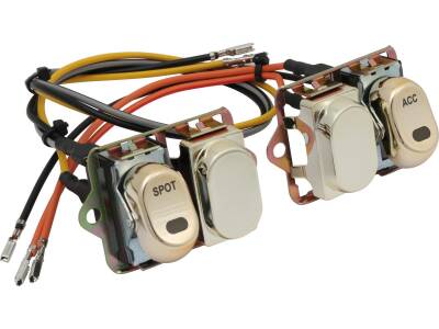 Fairing Rocker Switch Kit Spot/Accessories Gold