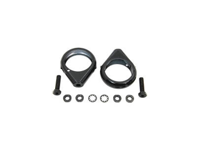 Black Radial Clamp Set , For Models With 49mm Fork Fork Clamp