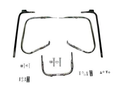 Wide Tire Swingarm Saddlebag Support Bracket Chrome