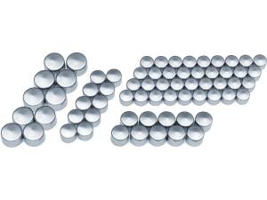 Engine Bolt Cover Kit for Milwaukee-Eight Engines Chrome