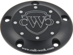 Point Cover 5-hole Black Anodized