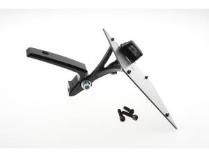 Sidemount License Plate Bracket Kit Austria 210 x 170 mm Black Powder Coated