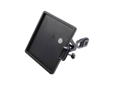 Slide-In Frame Side Mount License Plate Holder Austria 210 x 170 mm Black Powder Coated