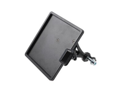 Slide-In Frame Side Mount License Plate Holder Austria 210 x 170 mm Black Powder Coated