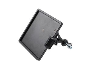 Slide-In Frame Side Mount License Plate Holder Austria 210 x 170 mm Black Powder Coated