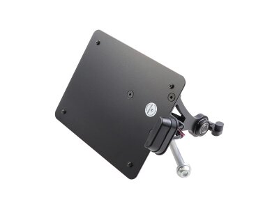 Sidemount License Plate Bracket Kit Austria 210 x 170 mm Black Powder Coated