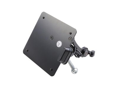 Sidemount License Plate Bracket Kit Italy 170 x 170 mm Black Powder Coated