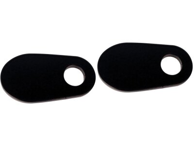Turn Signal Mounting Plate Black Powder Coated