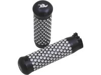 Dimpled Grips Black Anodized 1" Throttle Cables