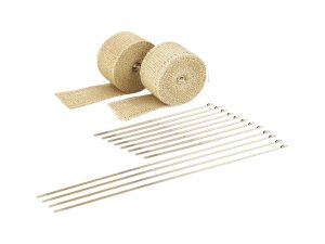 Motorcycle Exhaust Wrap Kit Tan