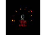 4 1/2" MLX-2000 Series Speedometer/Tachometer Scale: 250 mph; 250 km/h; Scale Color: black Aluminium 114.3 mm