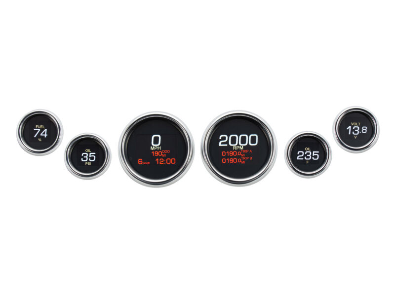 MLX-8600 Dresser and Bagger Direct Plug-In 6 Gauge Kit Chrome Bezel