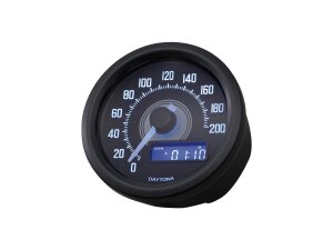 Velona60 Speedometer Scale: 200 mph; 200 km/h Black...