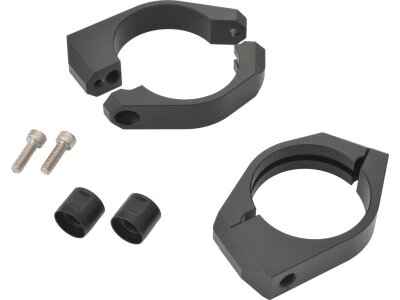 Turn Signal Fork Clamp Set 49mm Fork Mount Black