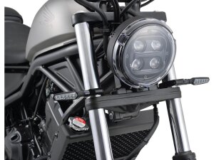 Turn Signal Fork Clamp Set 49mm Fork Mount Black