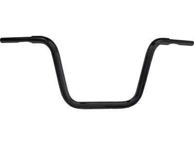 300 Fat Ape Hanger Handlebar with 1 1/4" Clamp Diameter Dimpled 3-Hole Black Powder Coated 1 1/4" Throttle Cables