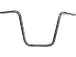 400 Fat Ape Hanger Handlebar with 1 1/4" Clamp Diameter Dimpled 5-Hole Chrome 1 1/4" Throttle Cables